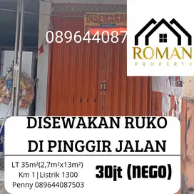 DISEWAKAN KIOS DI PINGGIR JALAN JOGLO