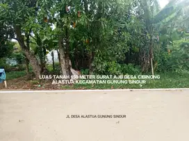 TANAH MURAH DAN STRATEGIS DI DESA CIBINONG GUNUNG SINDUR BOGOR