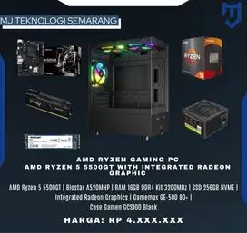 PC Gaming AMD Ryzen 5 5500GT with Integrated Radeon Graphics