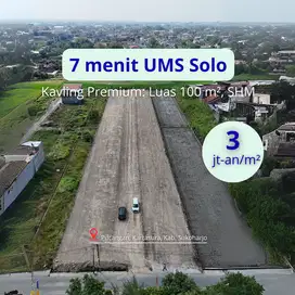 Tanah Solo Barat, Murah: Pas Bangun Kost dekat UIN Surakarta, SHM
