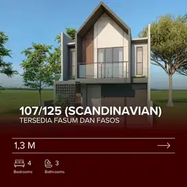 Rumah Scandinavian View Sawah Kartasura 10 Menit Bandara