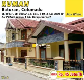 Disewakan Rumah Luas di Baturan Colomadu, Lokasi Strategis