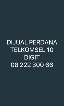 Telkomsel 10 Digit rapi