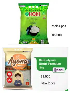 Ready Beras 5 KG Premium Ayana dan Hoki