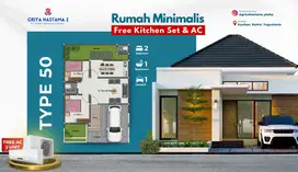 Dijual Rumah Dekat UMY dan Atma Jaya Bangujiwo kasihan bantul