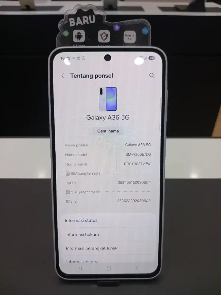 Jual Samsung A36 5G 12/256 Baru !