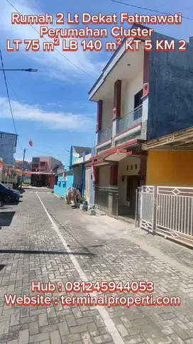 Rumah 2 Lt Cluster dkt Jl Raya fatmawati Sambiroto Tembalang  Semarang