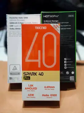 Tecno Spark 40 Pro 8+8/128 Garansi Resmi Baru Dan Segel
