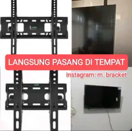 Pasang Bracket TV 22/27/32/40/43/45/50/55/60 di dinding