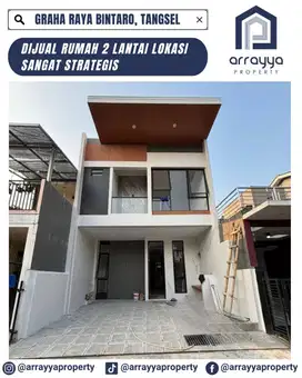 RUMAH 2 LANTAI SIAP HUNI!! DI KOMPLEK GRAHA RAYA BINTARO DM40