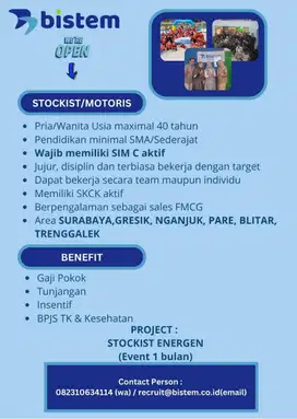 LOWONGAN KERJA SALES MOTORIS