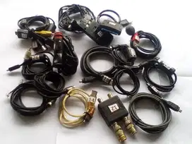 Aneka Macam Kabel data TV, Komputer, Camera, Audio dll