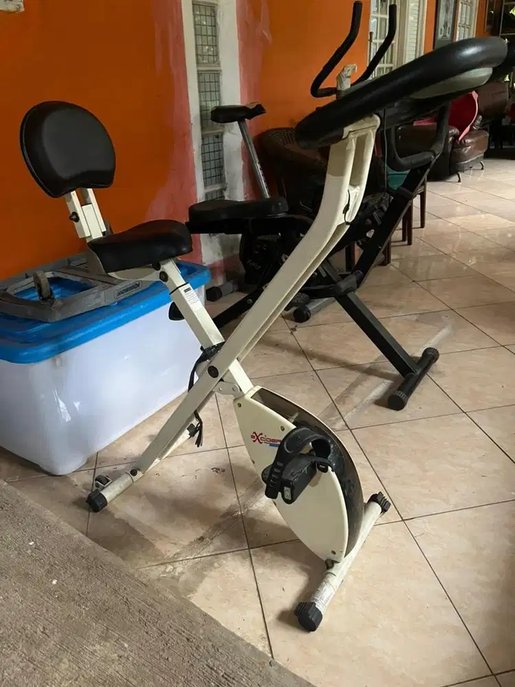 Alat Gym Fitness Sepeda Statis / Rowing Machine/ Exercise Bike /Dayung