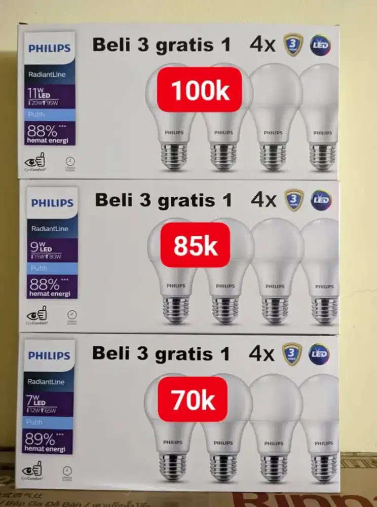 PAKET BUNDLING LAMPU LED PHILIPS