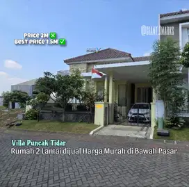 Rumah siap huni harga murah di villa puncak tidar malang
