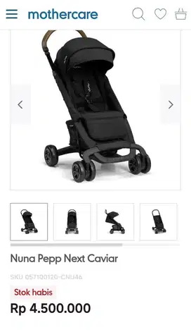 Stroller Nuna Pepp Caviar