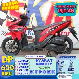Dp600ribu genggg Honda Vario125 th 2023 cash/credit
