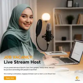 Fresh Graduate? Dicari Live Streamers Junior