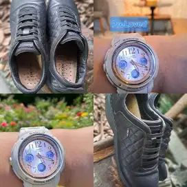 Diskon Paket Hemat Sepatu Geox & Jam Tangan Baby G
