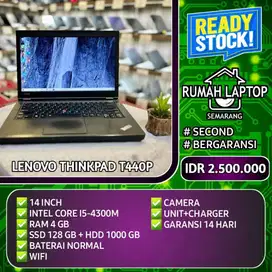 Laptop Lenovo Thinkpad T440P (sec). Core i5-4300M. RAM 4 GB. SSD + HDD