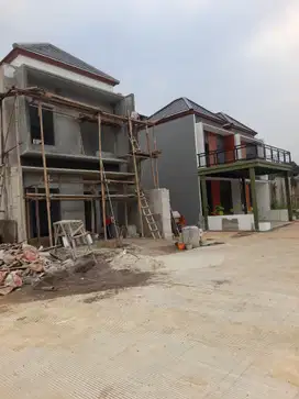 Rumah cakep 2lantai pinggir jalan raya jatiwarna unit siap huni