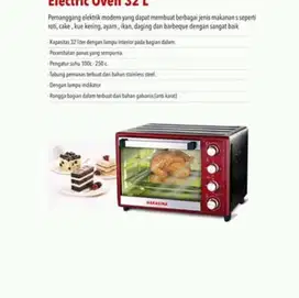 Di jual cepat Oven hakasima 32L kondisi 95%mulus