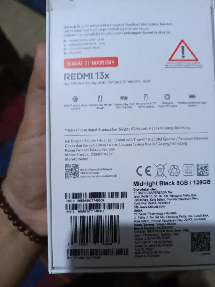 Redmi 13x ram 8/128
