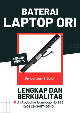 READY BATERAI LATOP NOTEBOOK ASUS LENOVO HP ACER TOSHIBA DLL
