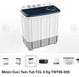 Mesin cuci TCL 2 tabung