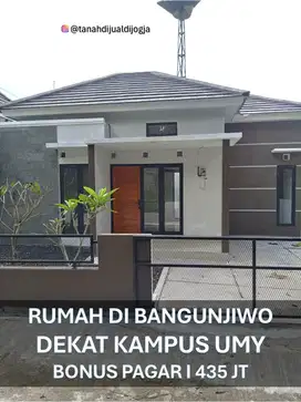 Rumah Siap Huni dekat Kampus Alma Atta di Lemahdadi Bangunjiwo Bantul