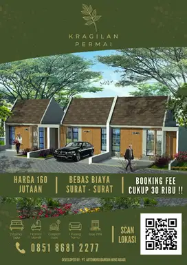 Perumahan Kragilan Permai, Promo DP 30 Ribu