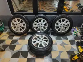 Jual Velg + Ban Ori Brio, R14 175/65 OEM
