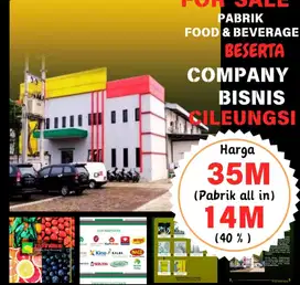 perusahaab food n baverage di jual all in tinggal lanjutin
