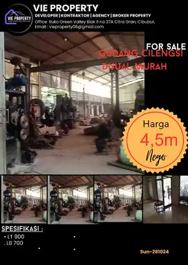 gundang termurah di cilengsi contener 40 feed