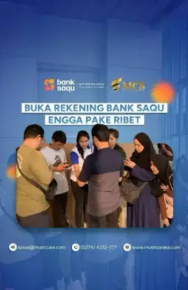 Di butuhkan spg dan spb bank saqu