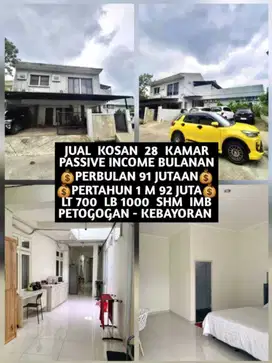 JUAL KOST KOSAN 28 KAMAR DI PETOGOGAN KEBAYORAN BARU JAKARTA SELATAN