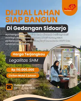 investasi tanah menguntungkan di gedangan sidoarjo sertifikat SHM