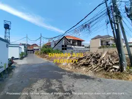 LAHAN DATAR LUAS 2 ARE AKSES 5 METER DI TUNGGAK BINGIN SANUR