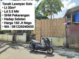 Jual Tanah Siap Bangun Area Laweyan Solo Kota Akses Simpangan Mobil