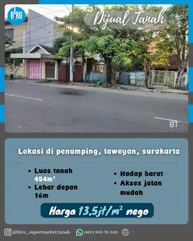 Tanah Di Tengah Kota Solo