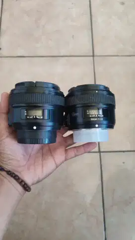 LENSA FIX YN 50MM F1'8 2 UNIT MURAH!!!