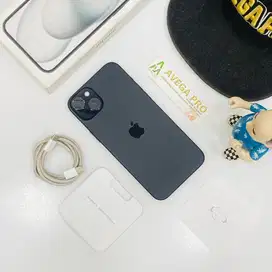 Second iphone 15 plus 128gb black garansi resmi