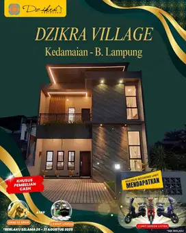 DZIKRA VILLA KEDAMAIAN RUMAH BERNUANSA VILLA YANG AMAN DAN NYAMAN