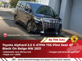 [ LOW KM ] Toyota Alphard 2.5 G ATPM TSS Pilot Seat AT 2021/2022