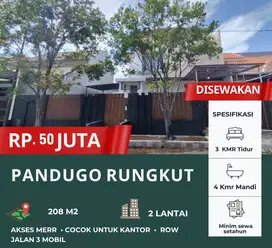 PANDUGO Row 3 Mobil ‼️ Sewa Rumah Siap Huni Cocok Untuk Kantor