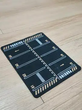 Mouse pad miniatur parkiran untuk hotwheels/diecast