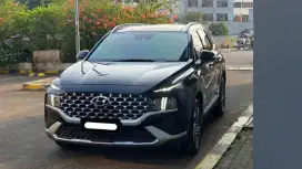 Hyundai santafe santa fe signature diesel 2021 hitam sunroof