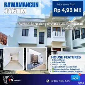 “Jalan Lebar, Lokasi Premium – Rumah Baru Rawamangun Siap Huni” ZN46