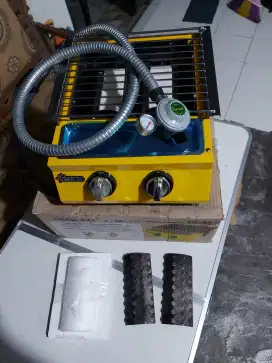 Kompor panggang 2 tungku omicko