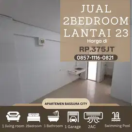 2 kamar jual murah unfurnished tower terbaru apartemen bassura city